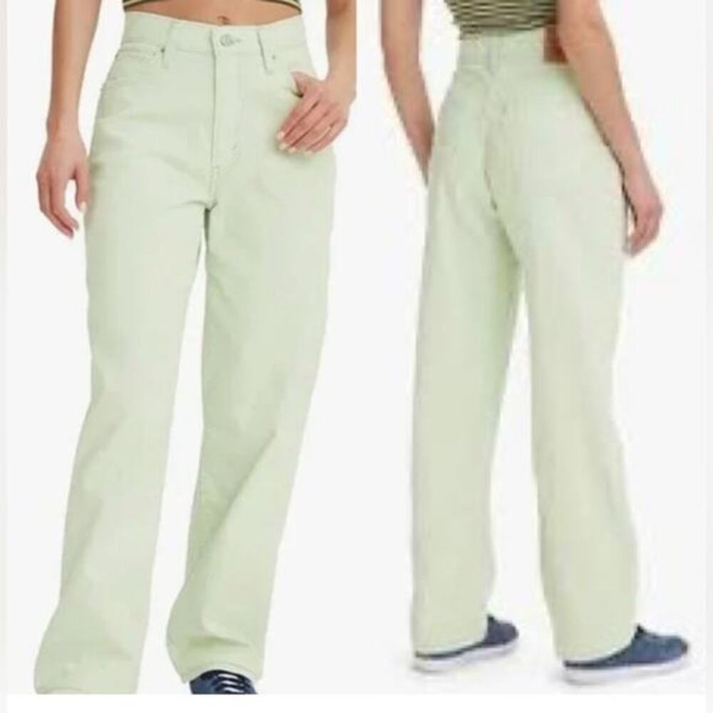 UEC LEVI’S MINT GREEN CORDUROY ‘94 BAGGY SOFT JEANS SZ 27 100% COTTON SZ 27x31